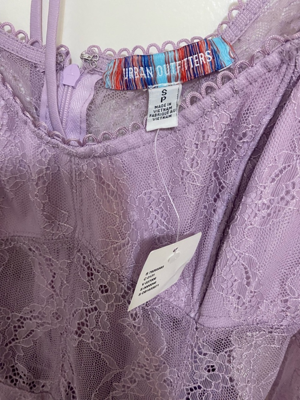 Urban Outfitters Lavender Lace Mini Dress - Picture 6 of 7
